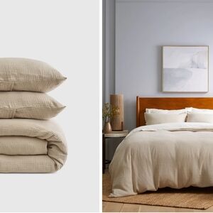 Quince Organic Airy Gauze Duvet Cover